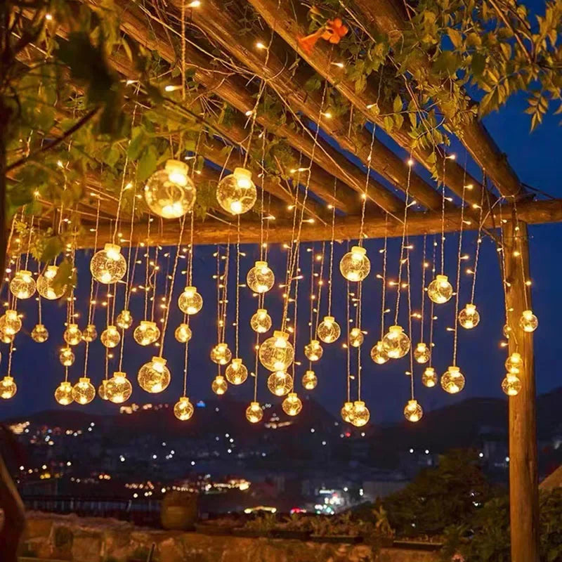 FairyGlow | Zewnętrzny Wianek LED z Oświetleniem
