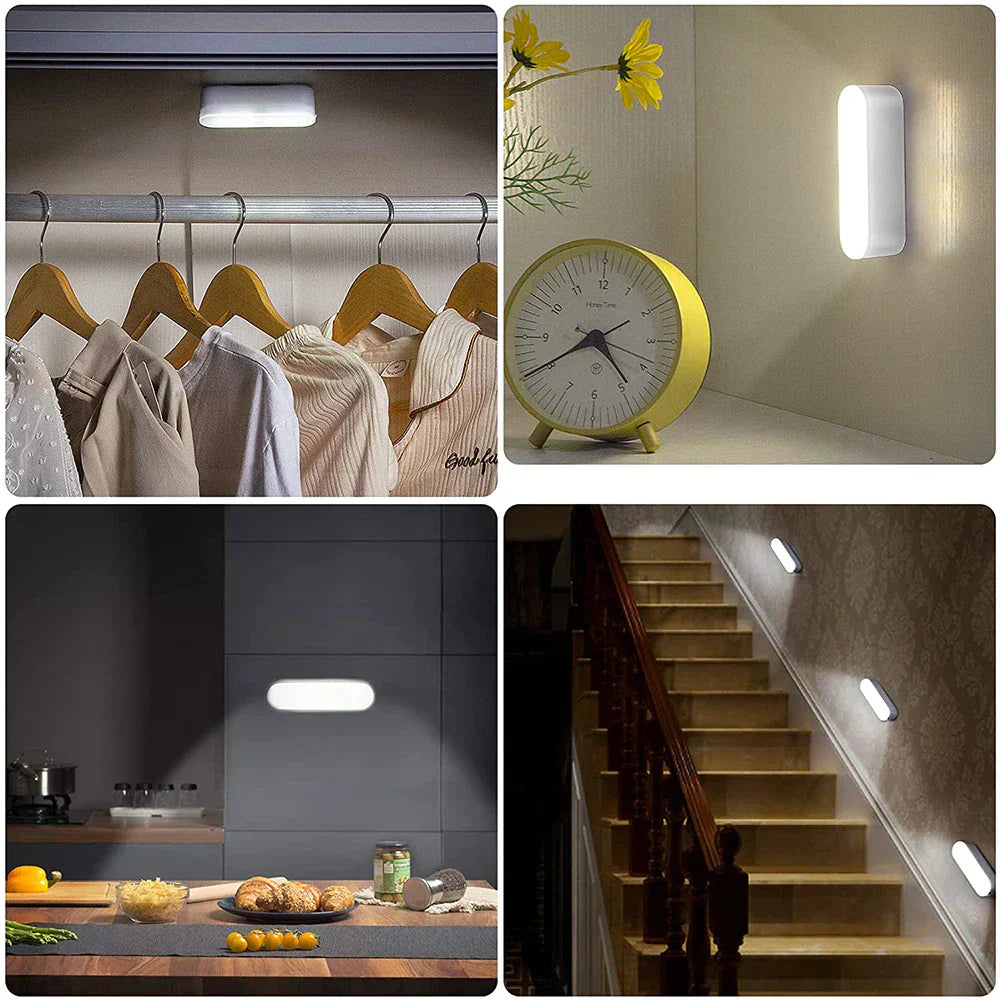 USB-ładowana lampa ścienna z czujnikiem ruchu – BrightSense