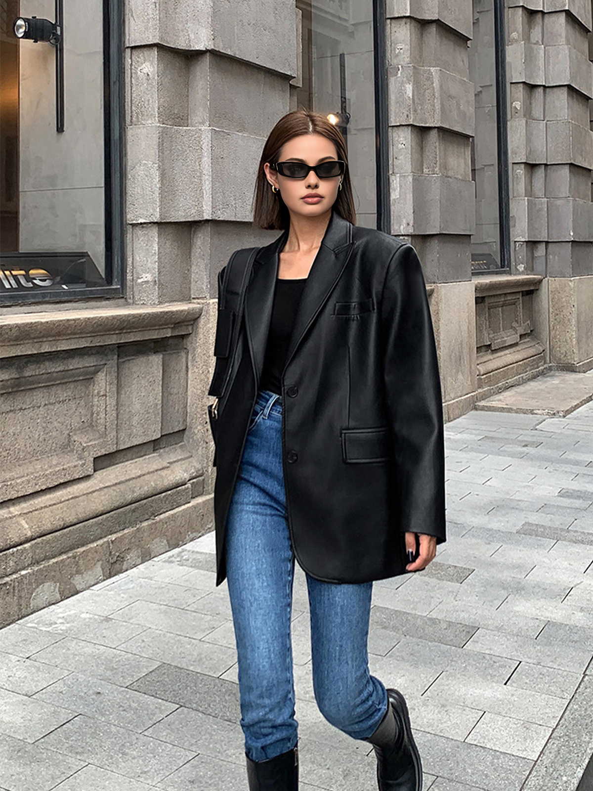 Chloe | Klasyczna kurtka z kieszeniami na klapie