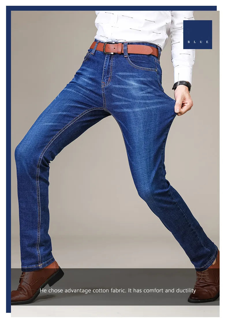 Premium Denim Classic Slim Fit Jeans | Comfort & Style