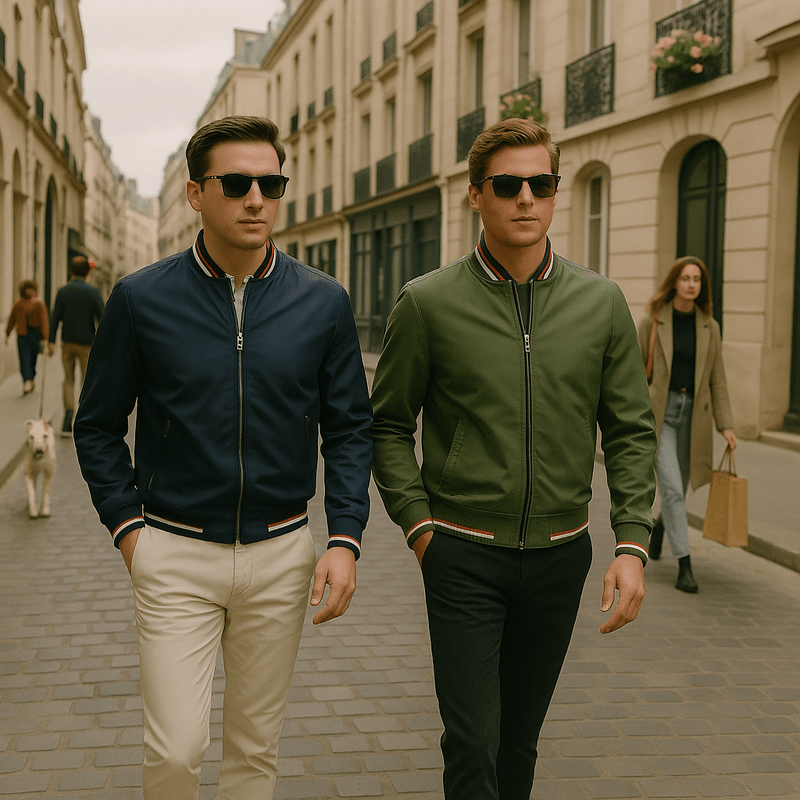 Mason | Klasyczna Kurtka Bomber – Lekka Kurtka Przeciwdeszczowa z Zamkiem