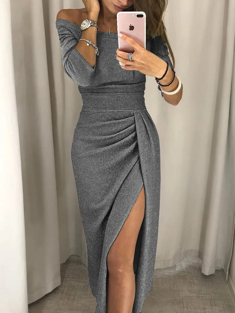 ANNA | Elegancka Sukienka z Pailletten