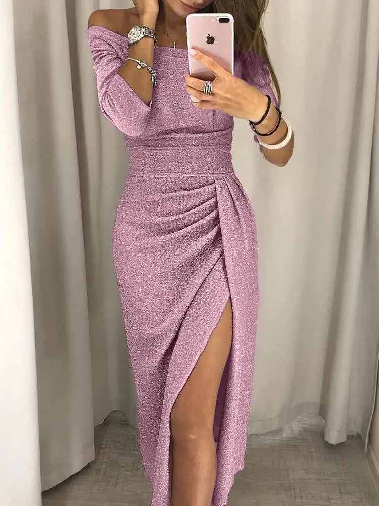 ANNA | Elegancka Sukienka z Pailletten