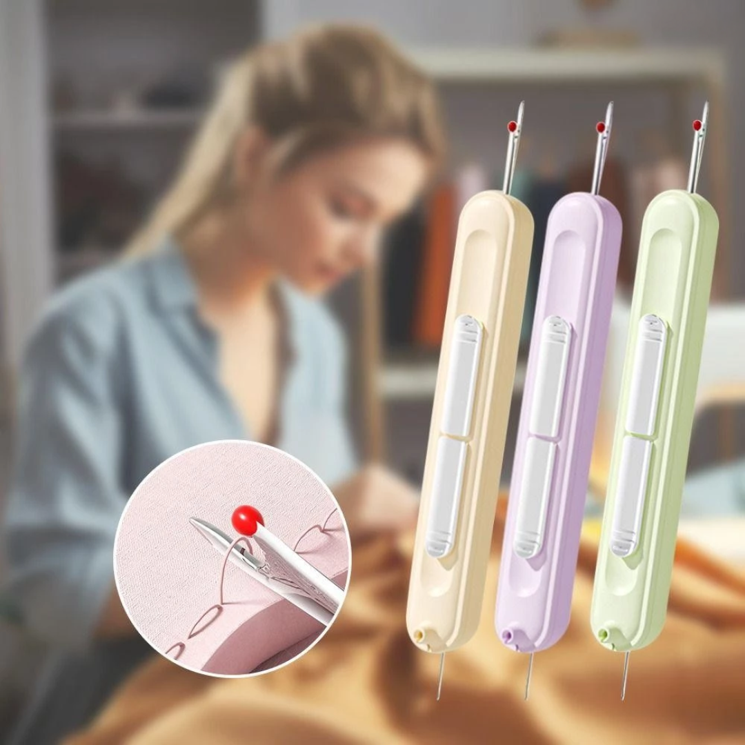 2-w-1 Nawlekacz z Ostrzem do Prucia - Kompaktowy i Funkcjonalny (Kup 1, Drugi Gratis)