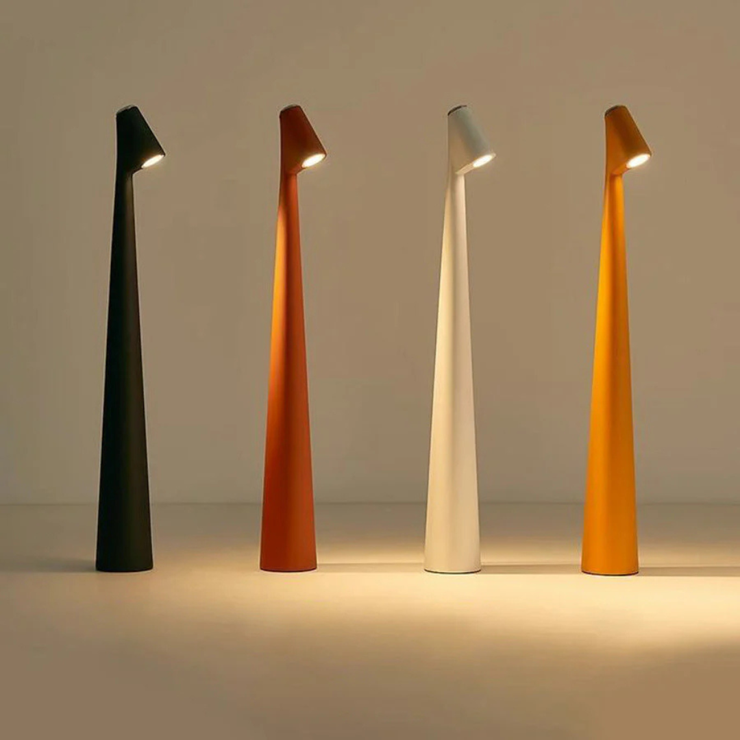 Bezprzewodowa Lampa Stołowa LED w Stylu Skandynawskim - Minimalistyczny Design