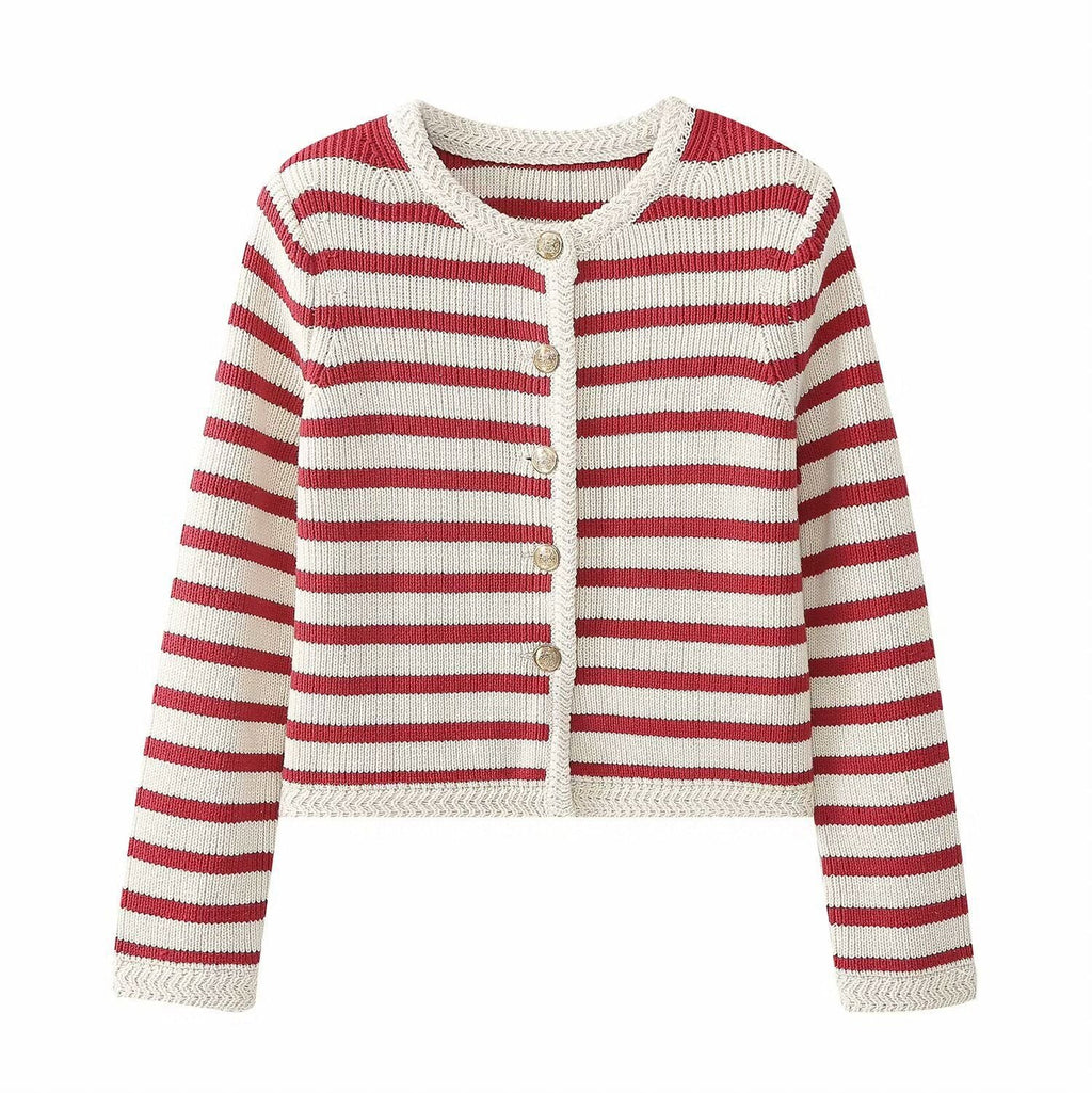 Lina | Elegancki paskowany sweter o nowoczesnym stylu