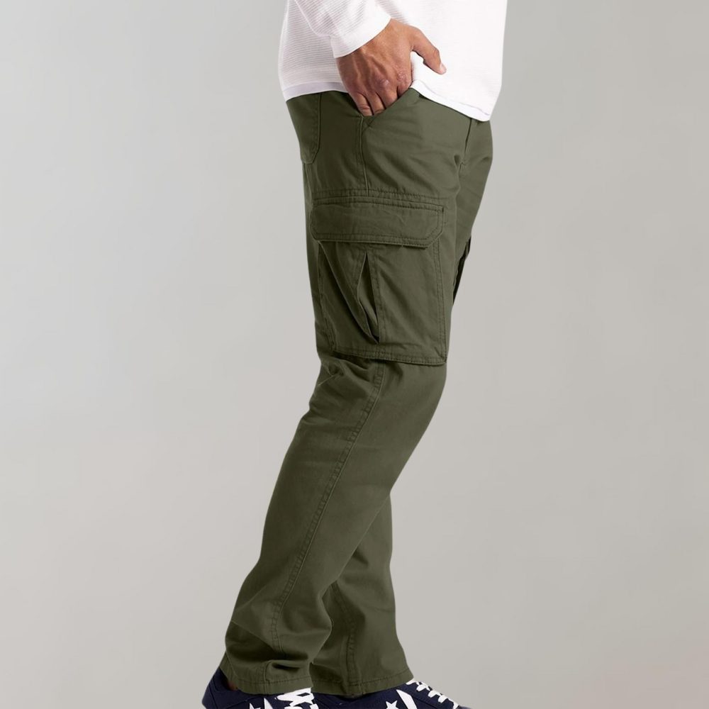 LORAN - Męskie Spodnie Cargo w Stylu