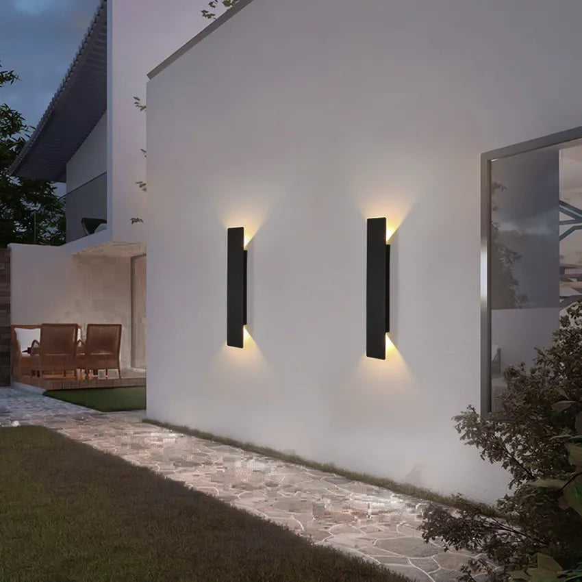 AluminiumGloed | Elegancka Wodoodporna Lampa Ścienna do Ogrodu