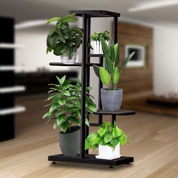 PlantLoom – Regulowany Stojak na Rośliny z 4 Poziomami i Zmienną Wysokością