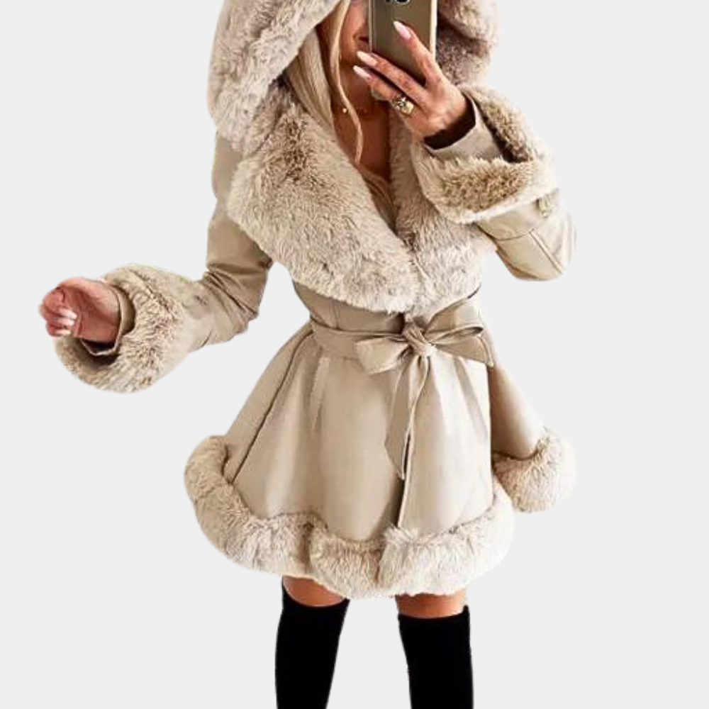 Petronela | Elegancka, ciepła kurtka zimowa z kapturem dla pań