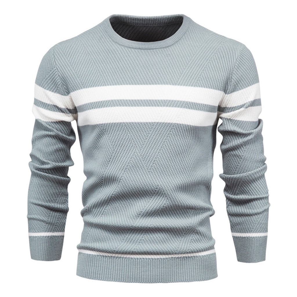 GERARD - Elegancki Męski Sweter w Paski