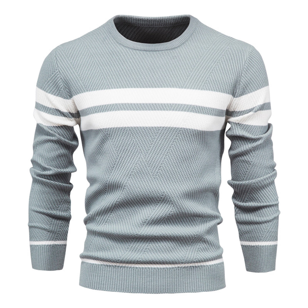 GERARD - Elegancki Męski Sweter w Paski