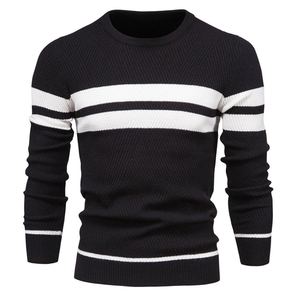 GERARD - Elegancki Męski Sweter w Paski