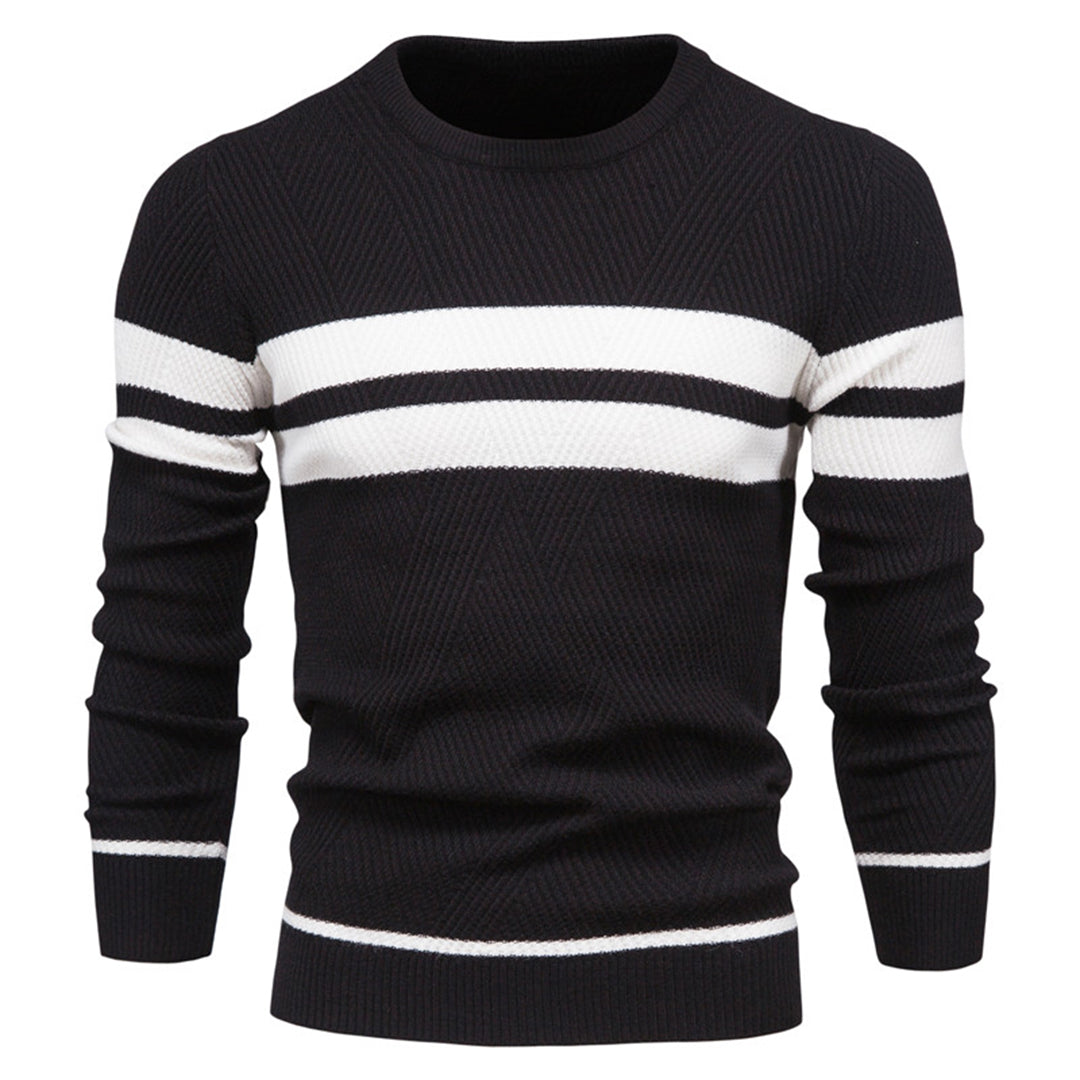 GERARD - Elegancki Męski Sweter w Paski