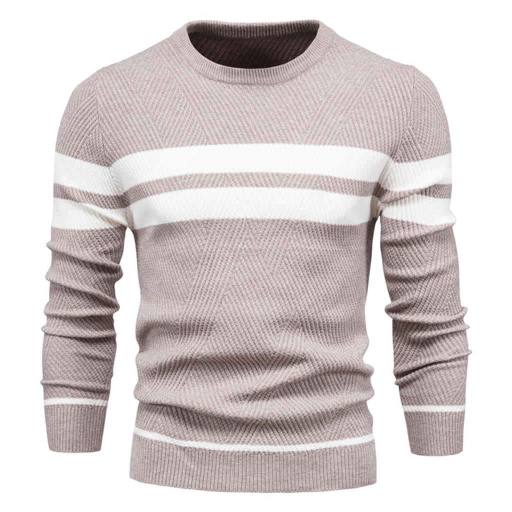 GERARD - Elegancki Męski Sweter w Paski