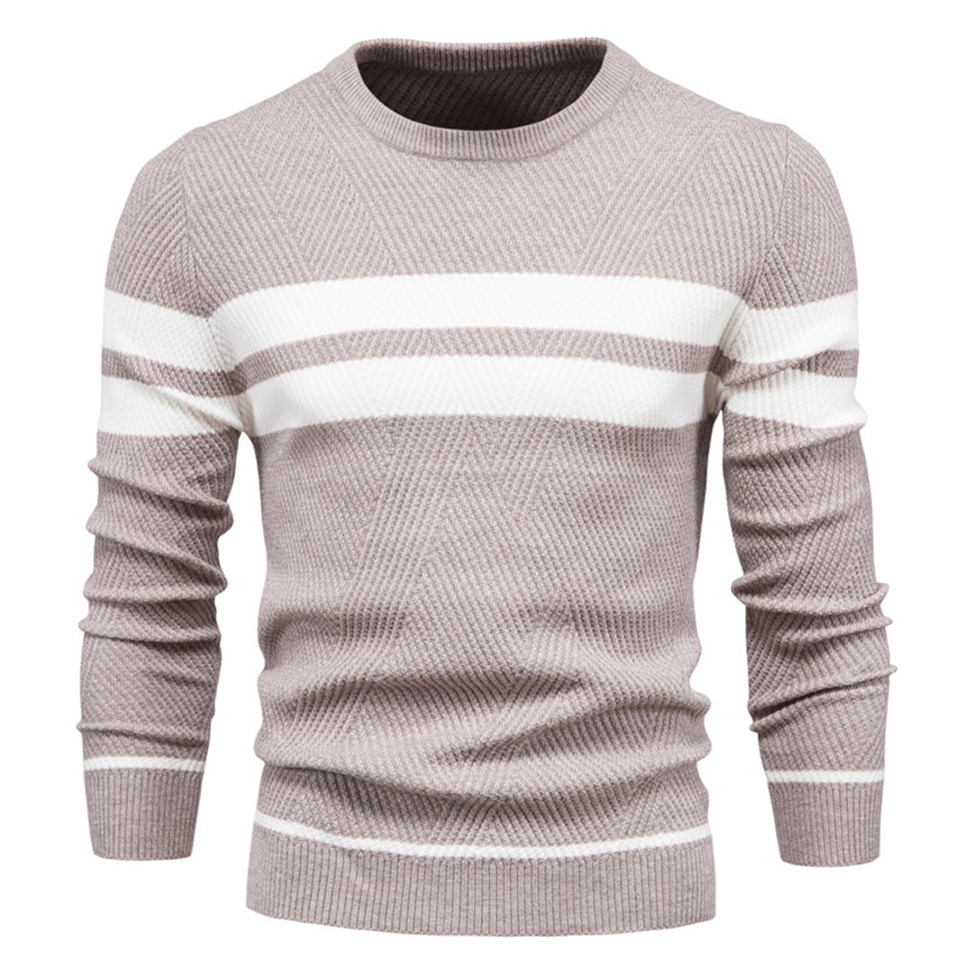GERARD - Elegancki Męski Sweter w Paski