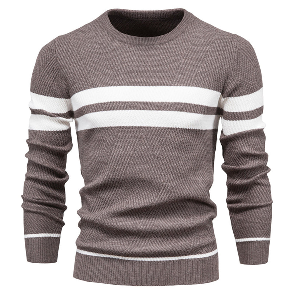 GERARD - Elegancki Męski Sweter w Paski