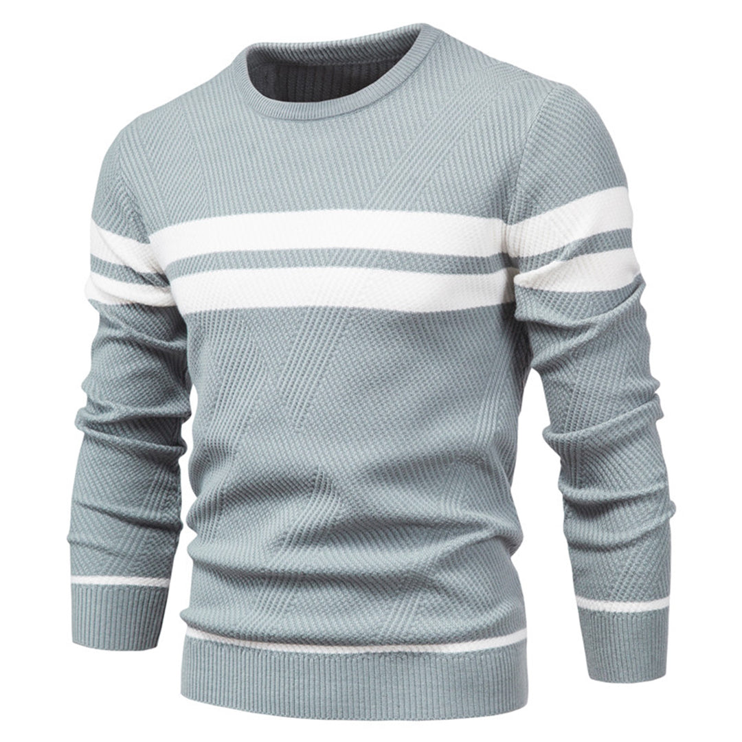 GERARD - Elegancki Męski Sweter w Paski