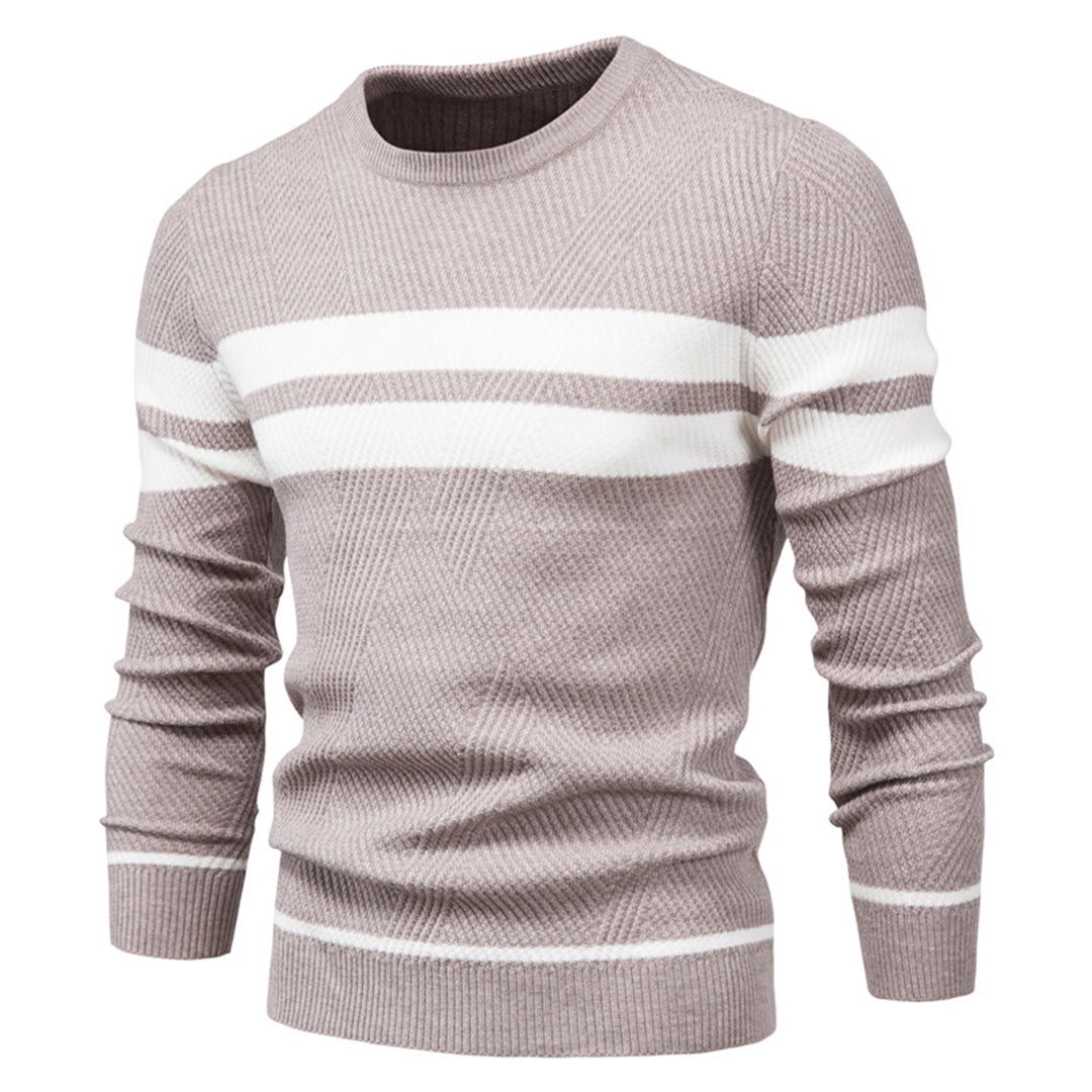 GERARD - Elegancki Męski Sweter w Paski