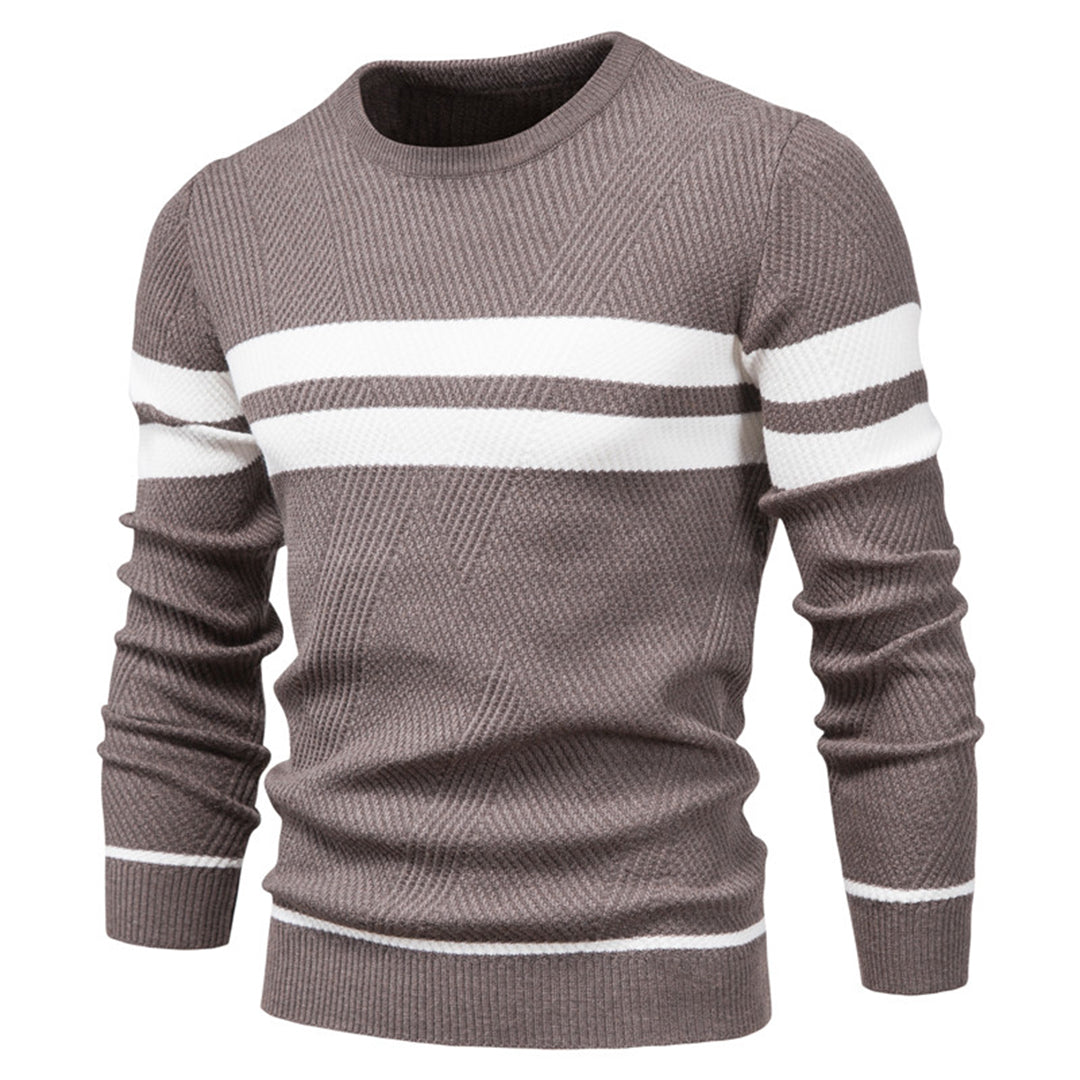 GERARD - Elegancki Męski Sweter w Paski