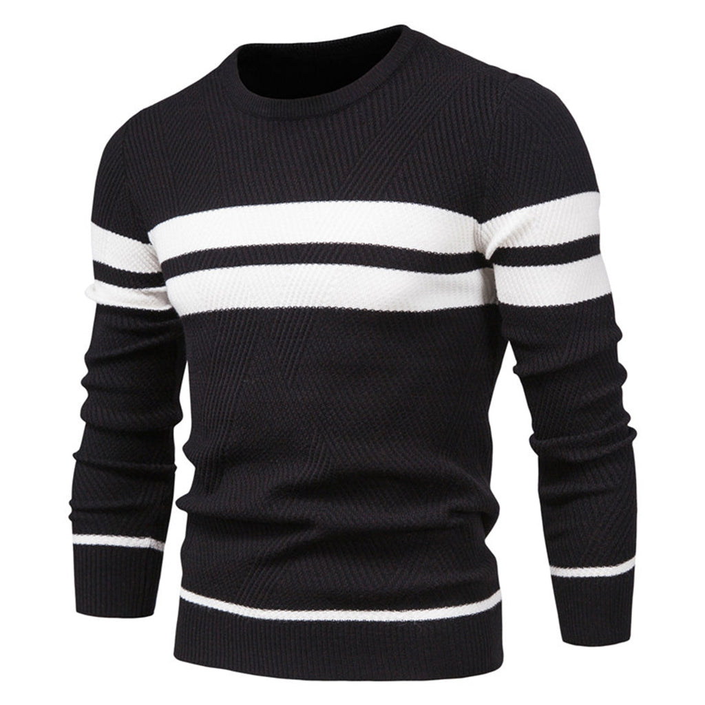 GERARD - Elegancki Męski Sweter w Paski