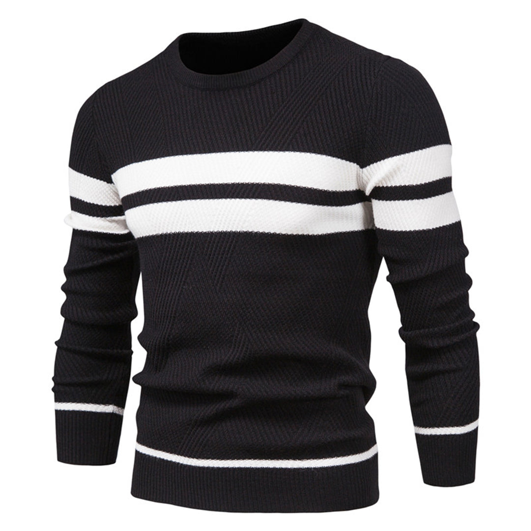 GERARD - Elegancki Męski Sweter w Paski