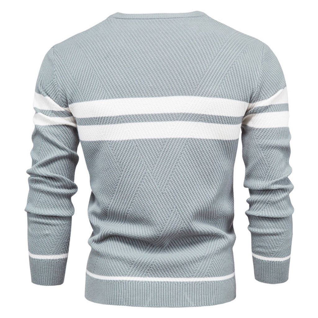 GERARD - Elegancki Męski Sweter w Paski