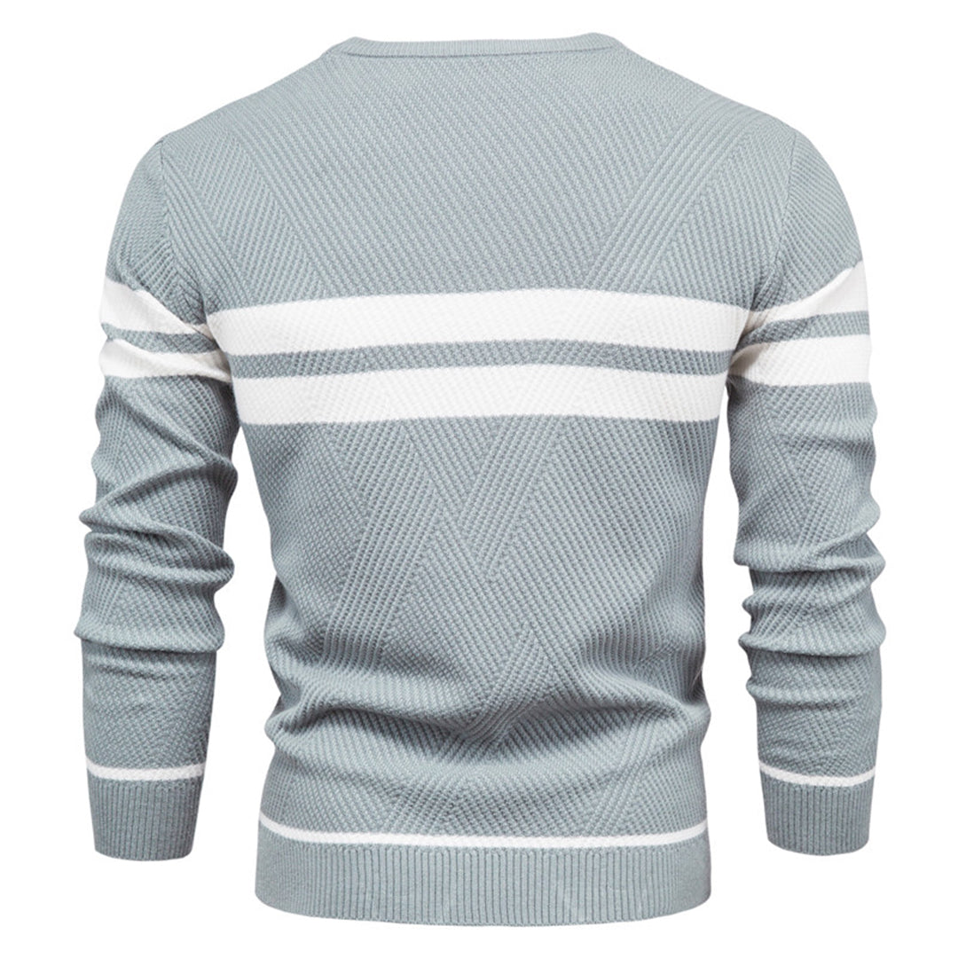 GERARD - Elegancki Męski Sweter w Paski