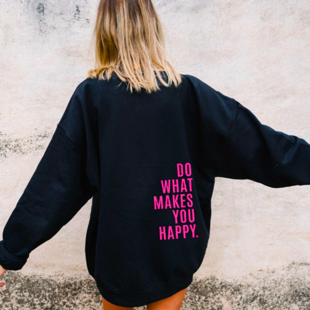Catherine™ - Różowa Hoodie z Wyrazistym Akcentem