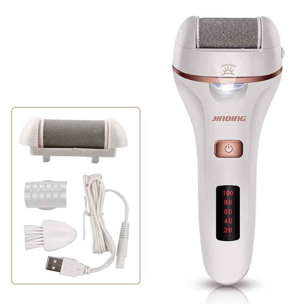 Akumulatorowy elektryczny peeling do stóp - urządzenie do usuwania twardej skóry