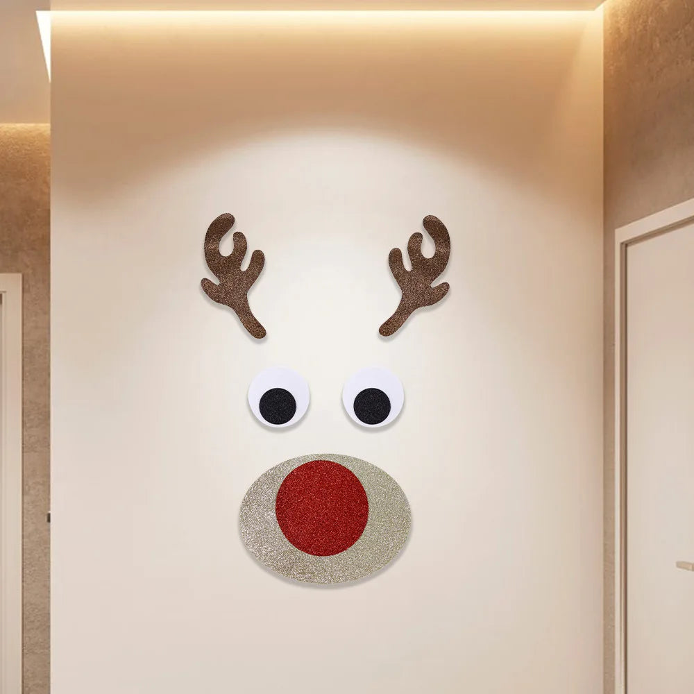 FeestDecor | Zimowe Naklejki Świąteczne w Stylu Kreskówkowym