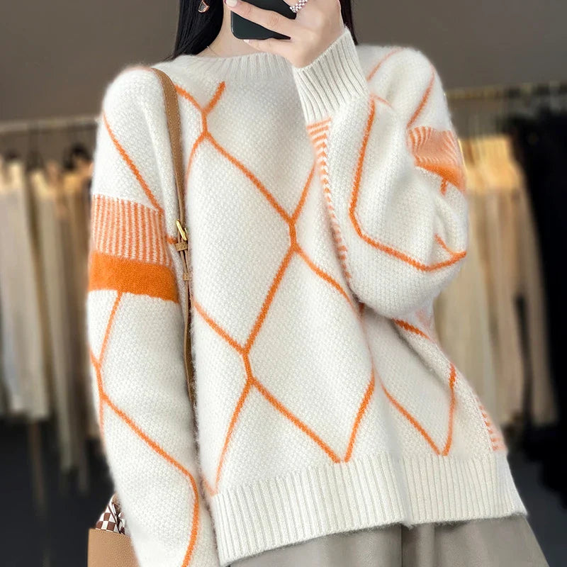 JASMIJN – Sweter o wyjątkowym wzorze