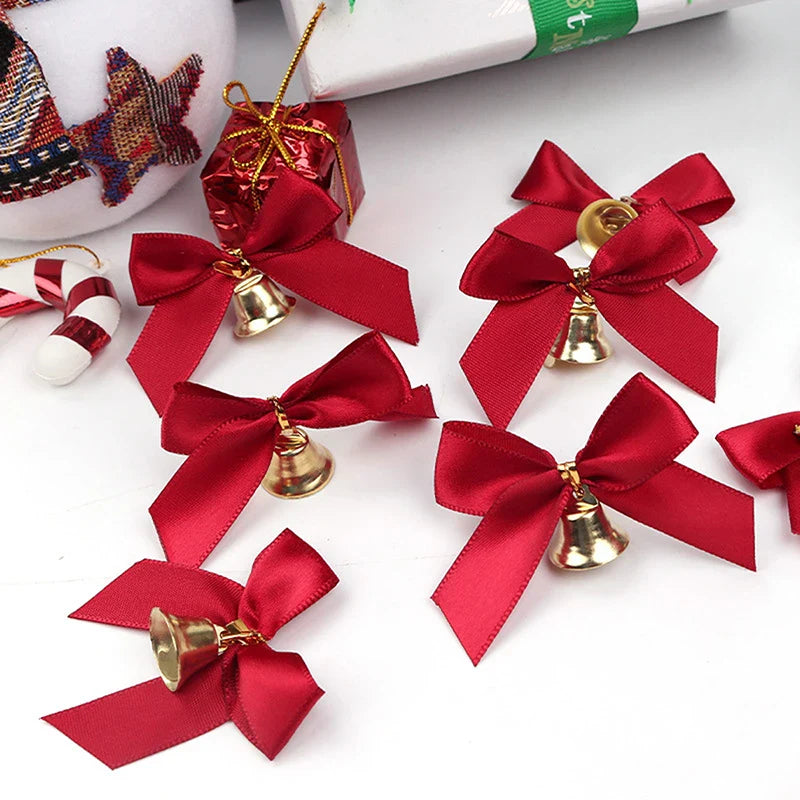 KerstKlink | Elegancka Kokarda z Dzwonkami do Dekoracji Świątecznej