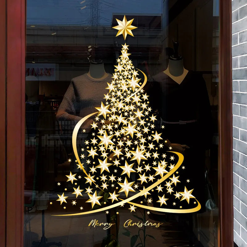 Christmas Window Stickers | Festive Decor Sticks