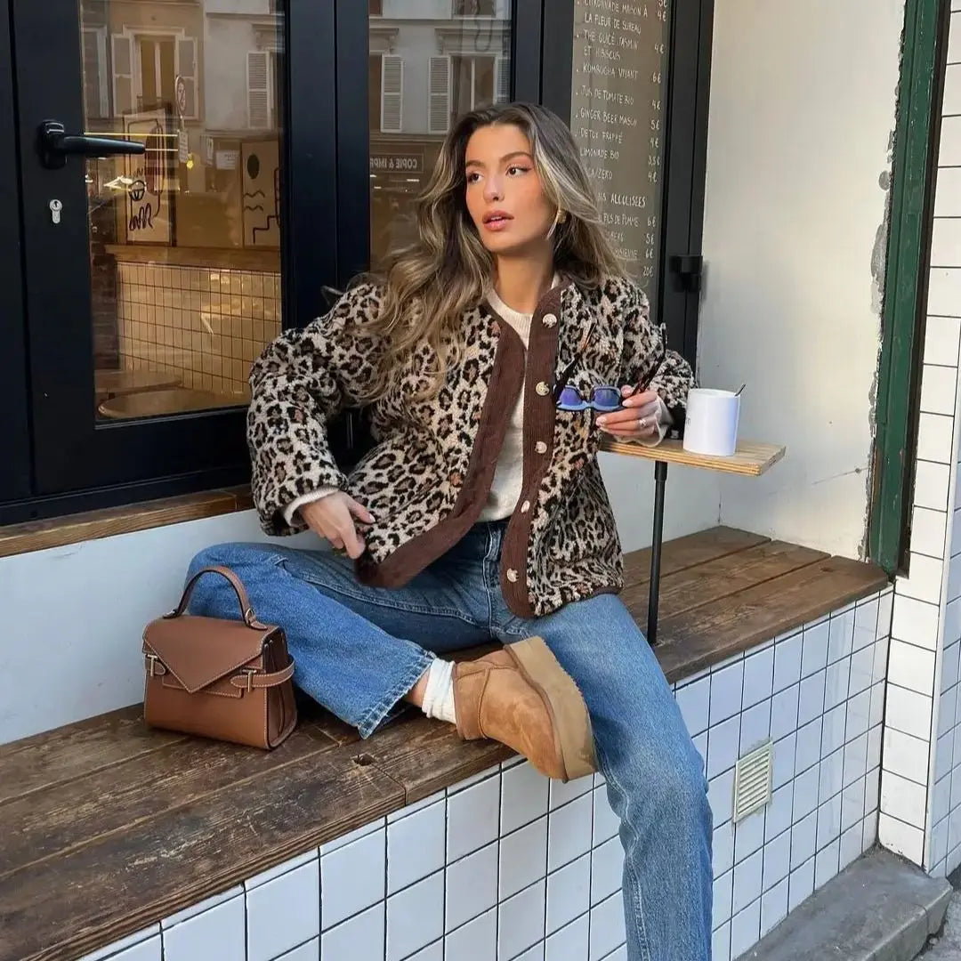 JAMES | Stylowy sweter w leopardzi wzór dla nowoczesnych trendów