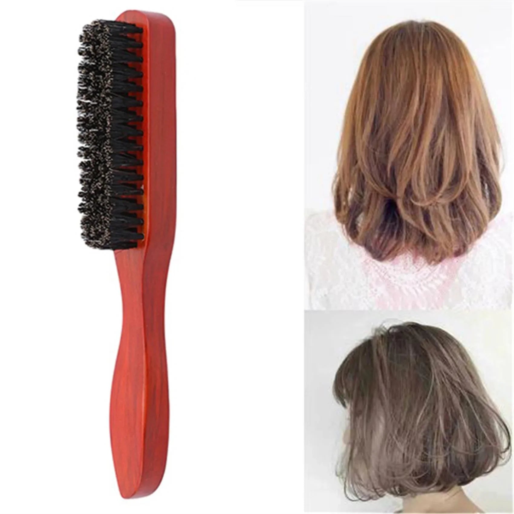 SalonSculpt - Elegancka Drewniana Szczotka do Teasingu do Samodzielnego Stylizacji Włosów