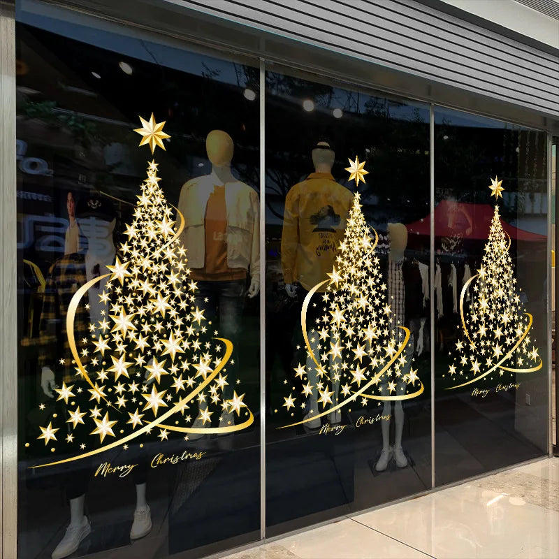 Christmas Window Stickers | Festive Decor Sticks