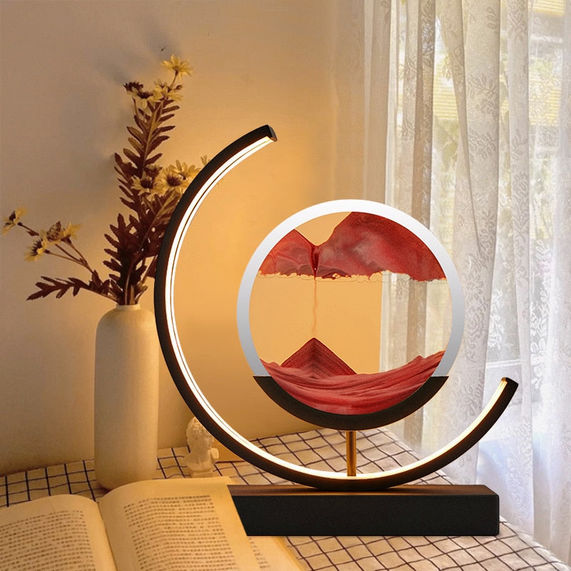 3D Stół Lampa z Piaskiem - Abyss