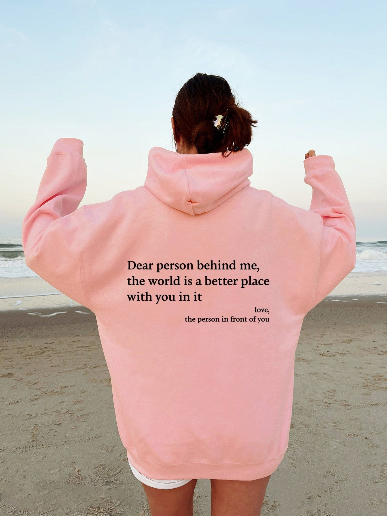 Anioł - Unisex Hoodie 'Kochana Osoba Za Mną'
