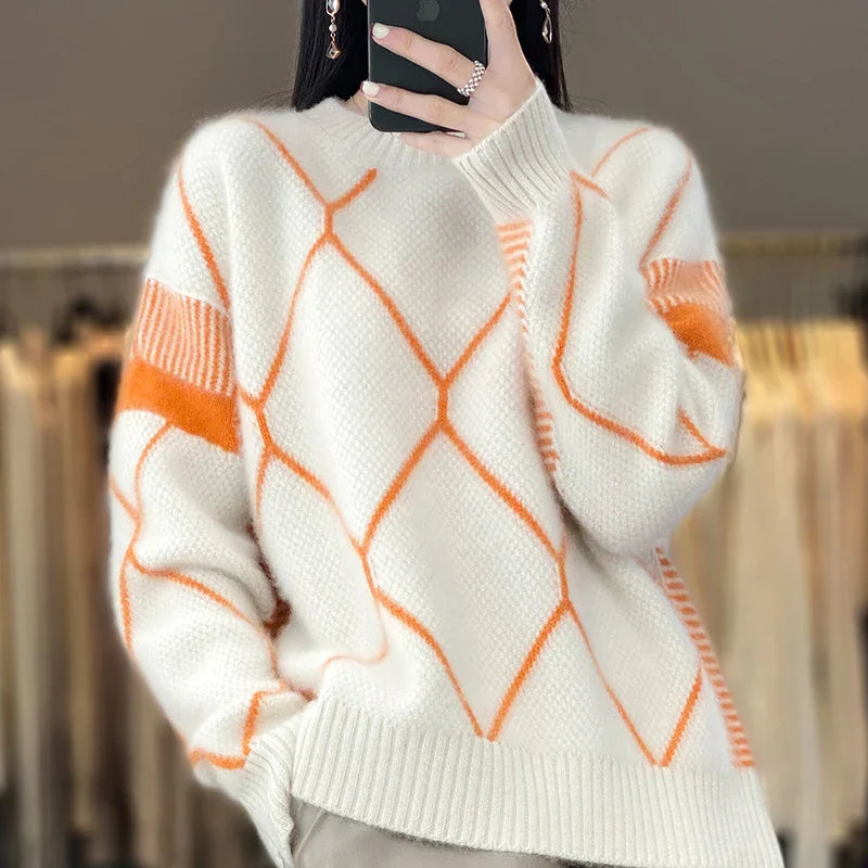 JASMIJN – Sweter o wyjątkowym wzorze