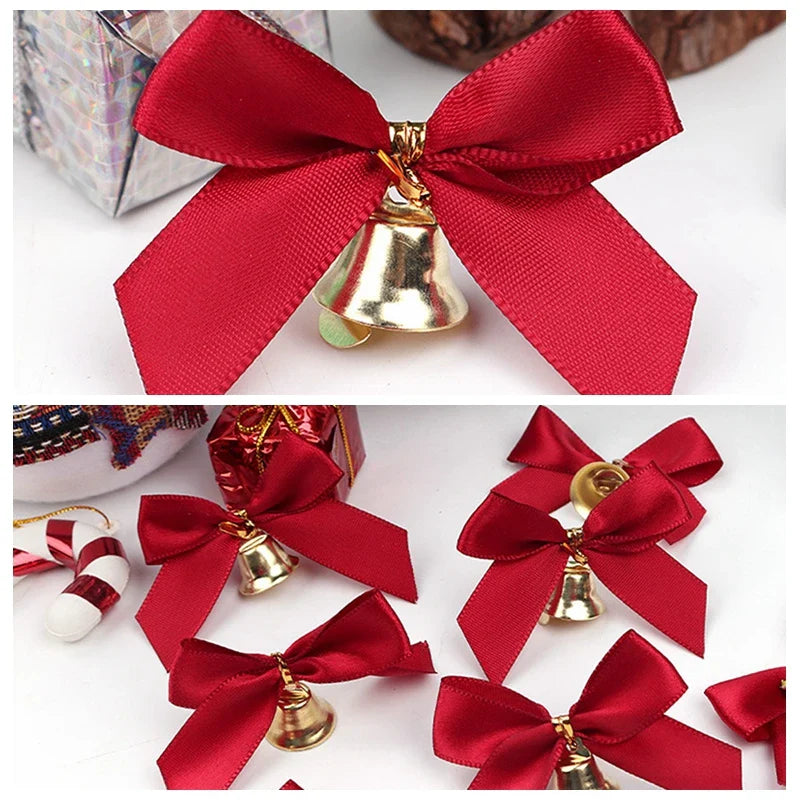 KerstKlink | Elegancka Kokarda z Dzwonkami do Dekoracji Świątecznej