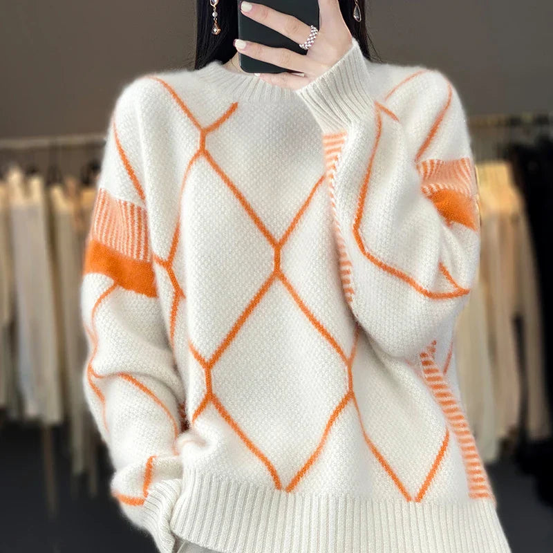 JASMIJN – Sweter o wyjątkowym wzorze