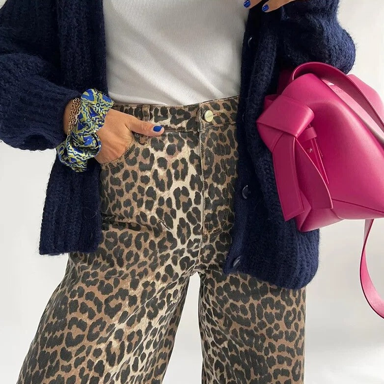 RIMA – Vintage Cętkowane Dżinsy w Stylu