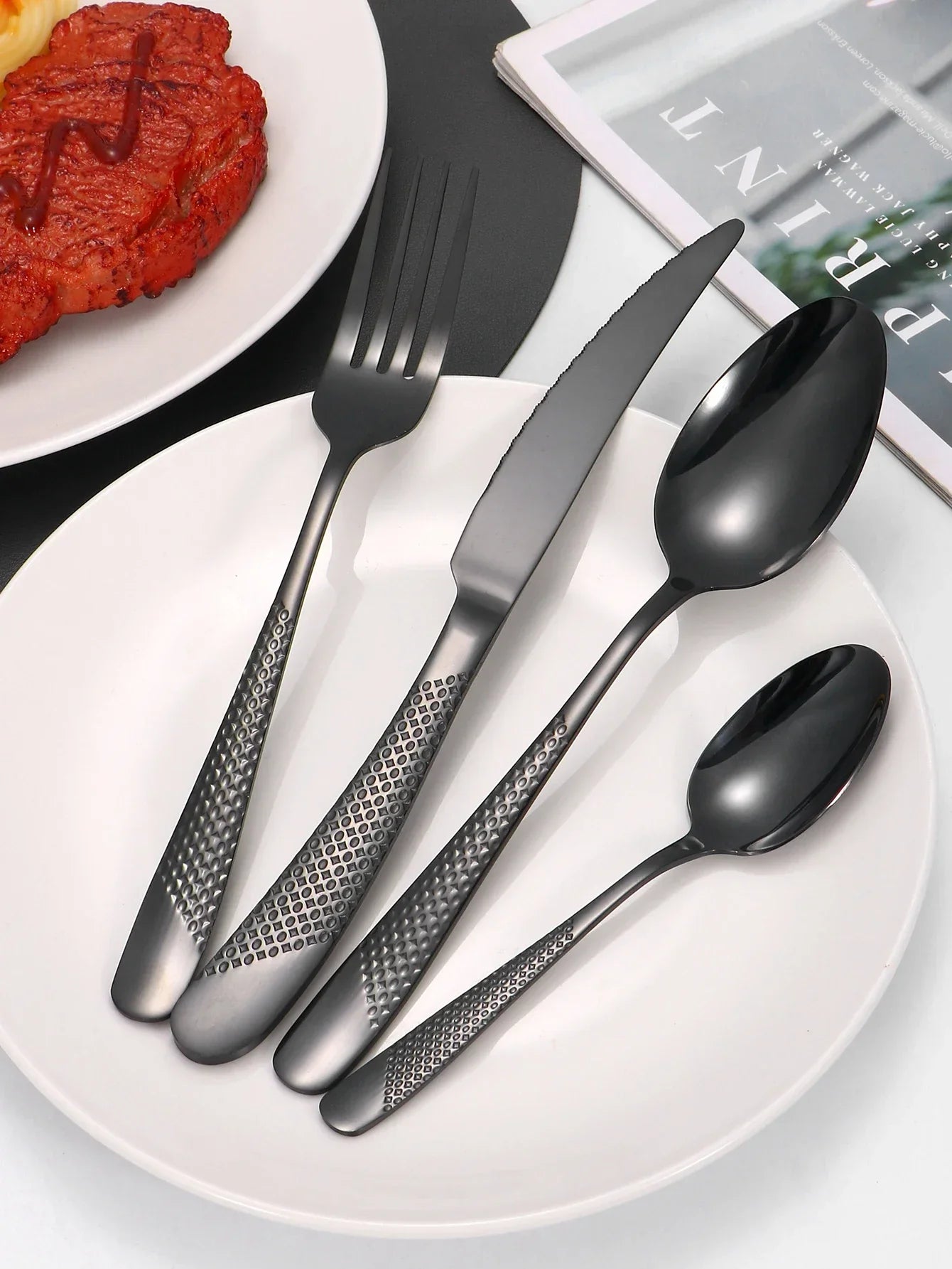 EetLuxe | Zestaw Sztućców ze Stali Nierdzewnej do Domu i Gastronomii