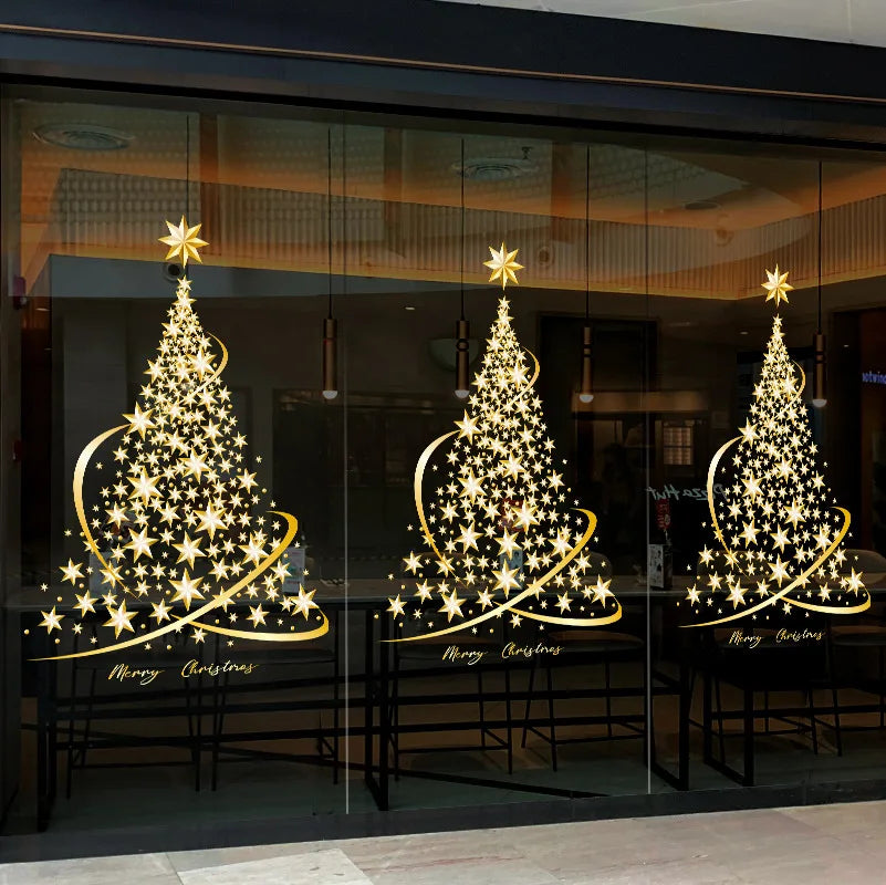 Christmas Window Stickers | Festive Decor Sticks