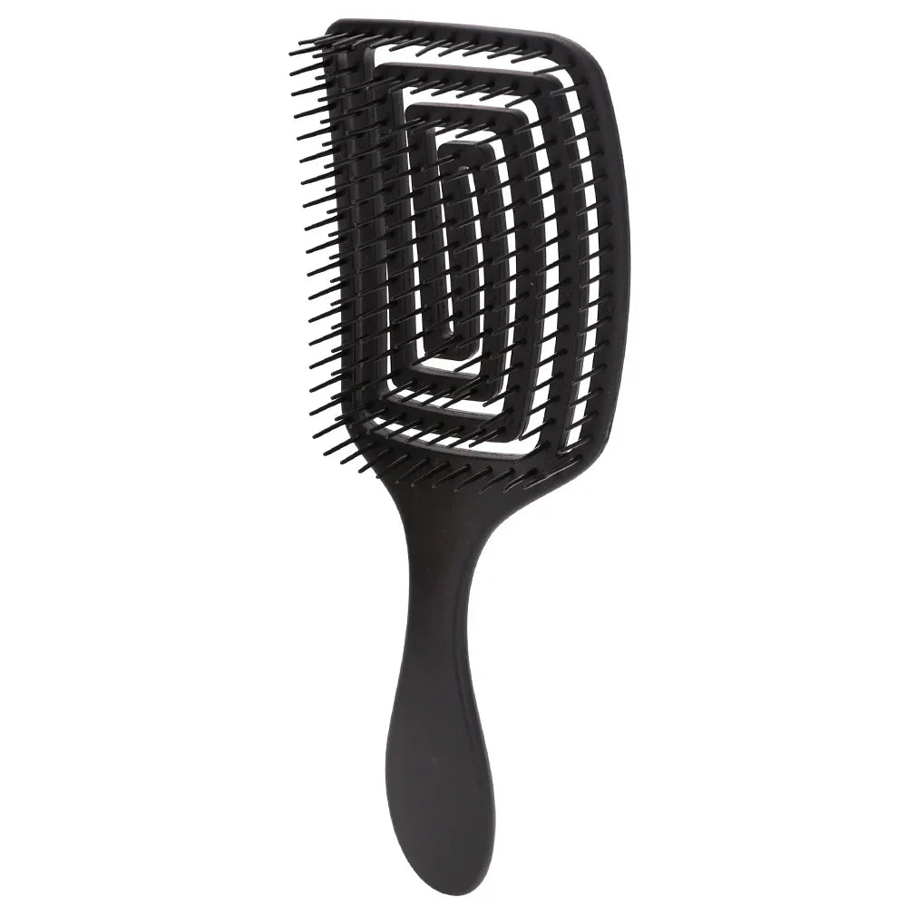 Grzebień CurlCare - Szczotka do Stylizacji i Masażu z Włosia i Nylonu