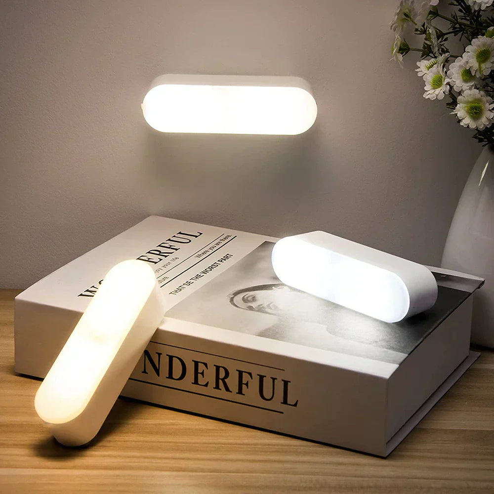 USB-ładowana lampa ścienna z czujnikiem ruchu – BrightSense