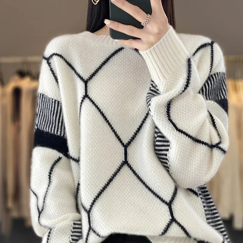 JASMIJN – Sweter o wyjątkowym wzorze