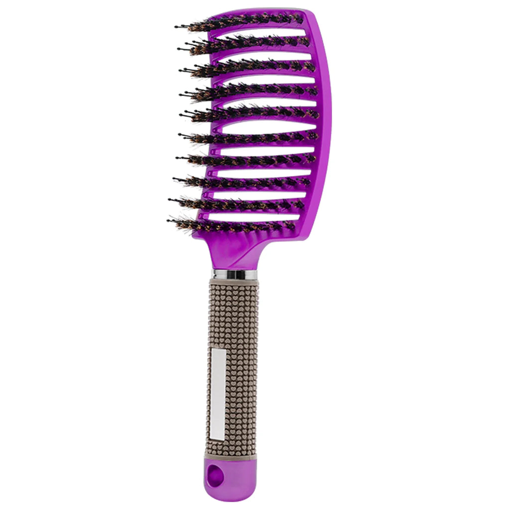 Grzebień CurlCare - Szczotka do Stylizacji i Masażu z Włosia i Nylonu