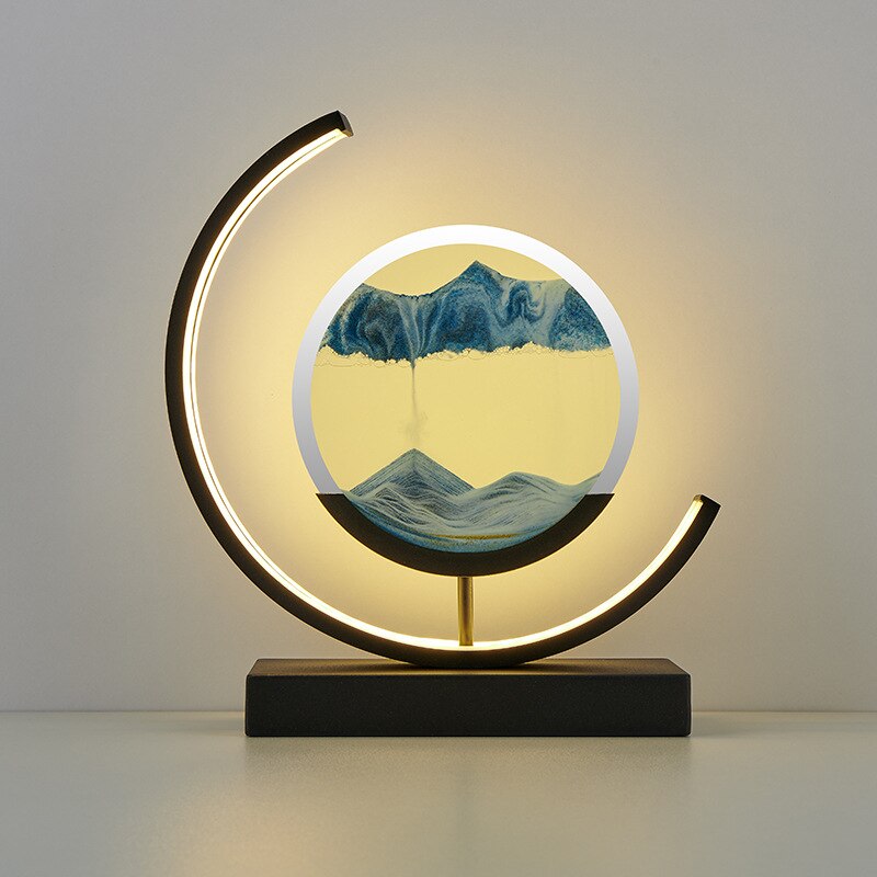 3D Stół Lampa z Piaskiem - Abyss